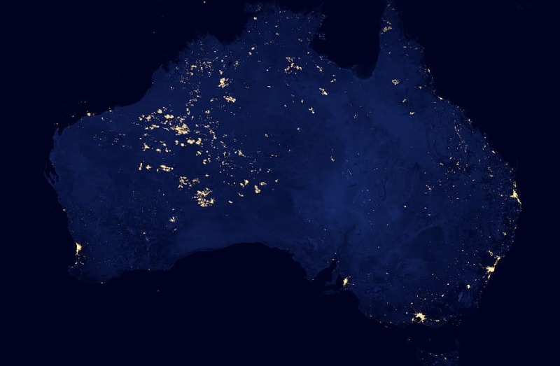 australia-cities-lights-space